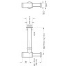 Сифон для раковины металлический VITRA, матовый черный A4512336